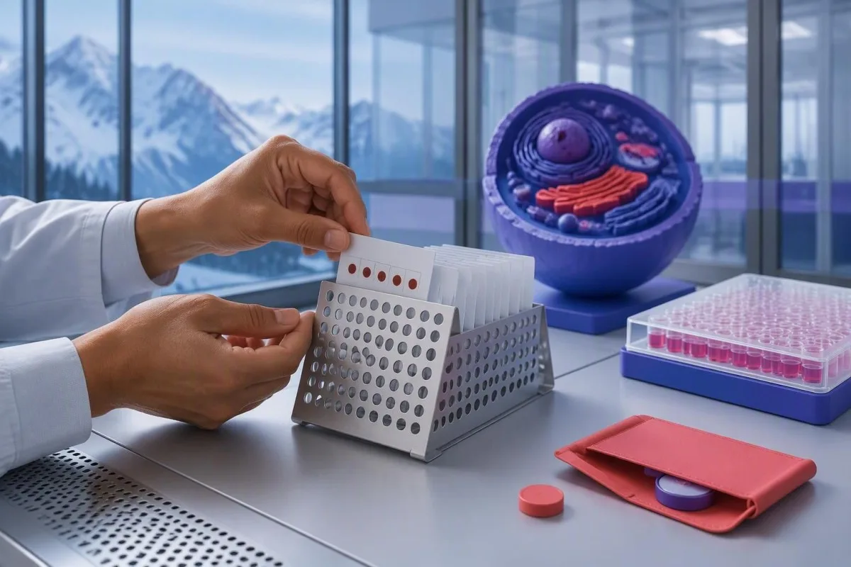 Careful handling and drying of a laboratory spot card for a Fabry enzyme screen