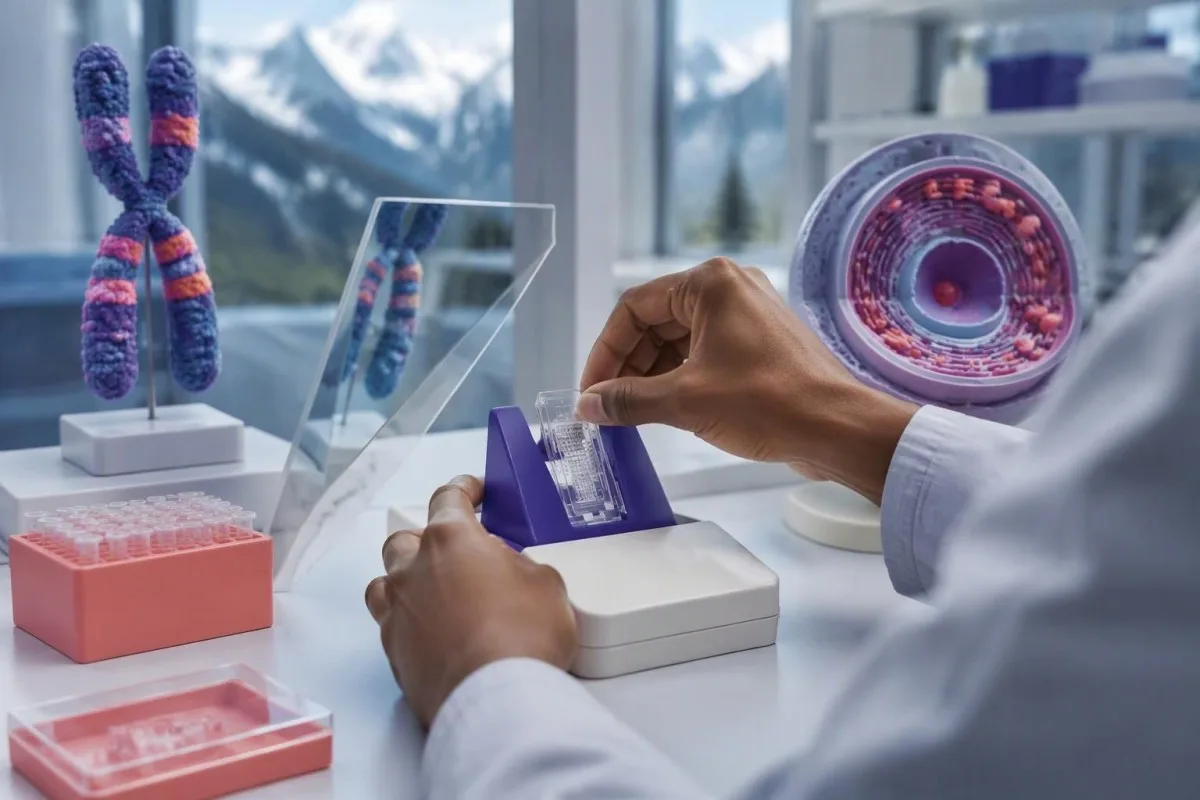 Laboratory sequencing preparation for GLA testing using a patterned capture cartridge