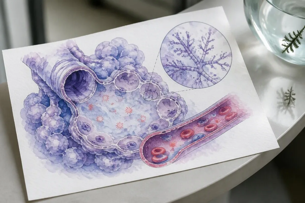 Galactomannan Test Positive: Serum, BAL and False Alarms 4 Galactomannan test positive — alveolar lavage and circulating antigen shown in a lung diagram