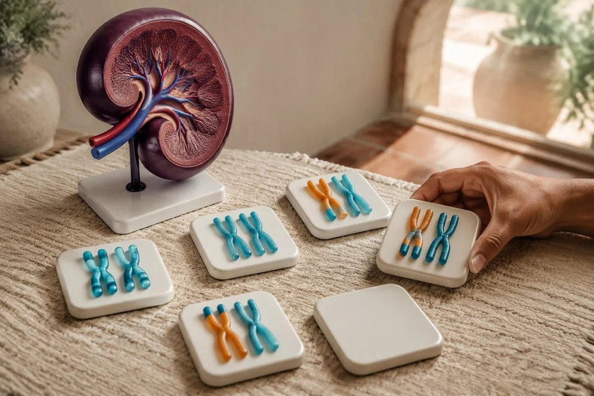How Is Gaucher Disease Diagnosed? Enzyme to GBA1 Tests 14 How is Gaucher disease diagnosed? Organ and chromosome diagrams illustrate targeted family assessment.