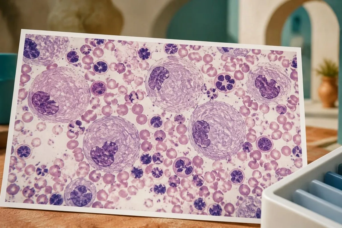 How Is Gaucher Disease Diagnosed? Enzyme to GBA1 Tests 12 How is Gaucher disease diagnosed? Gaucher-like macrophages show folded cytoplasm in a cell field.