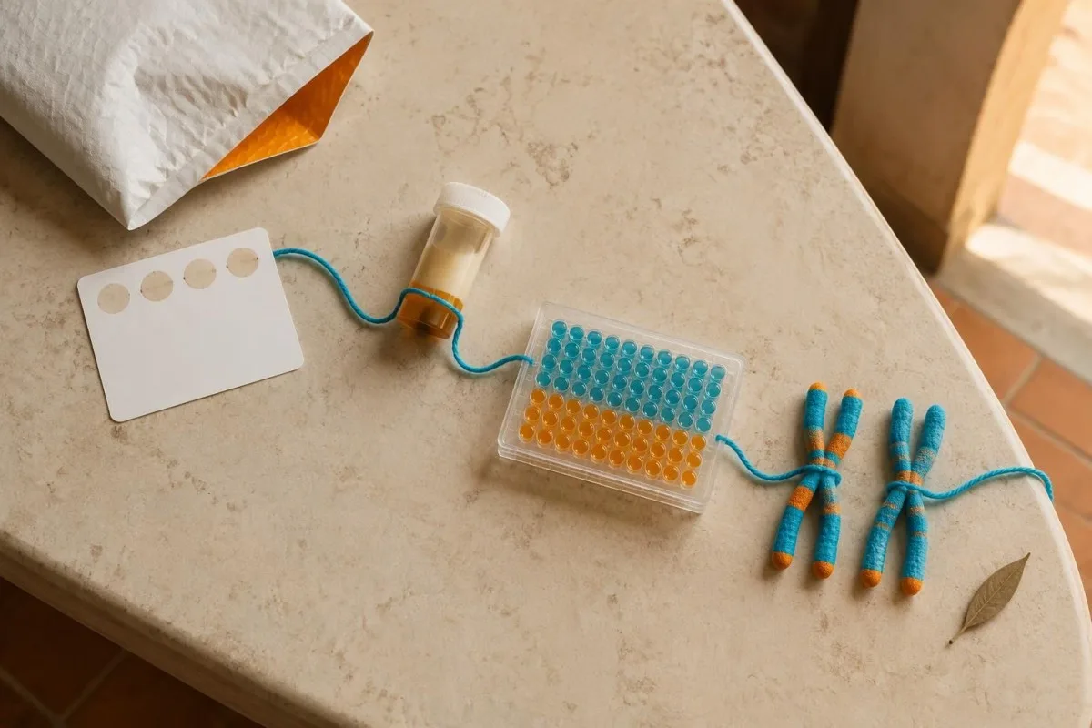 How Is Gaucher Disease Diagnosed? Enzyme to GBA1 Tests 3 How is Gaucher disease diagnosed? A dried spot card leads to enzyme and genetic testing stations.