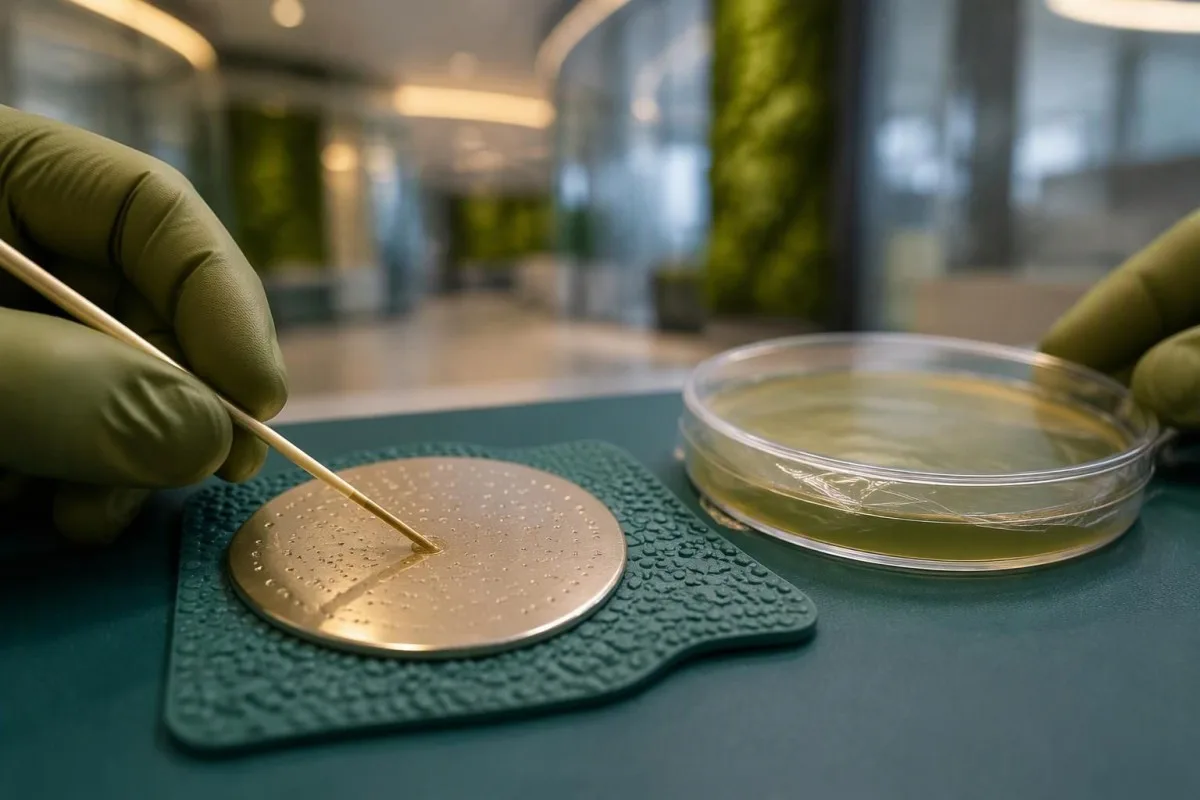 Listeria Symptoms: Fever, Pregnancy and Urgent Testing 14 Macro view of a Listeria culture identification target and sealed selective culture dish