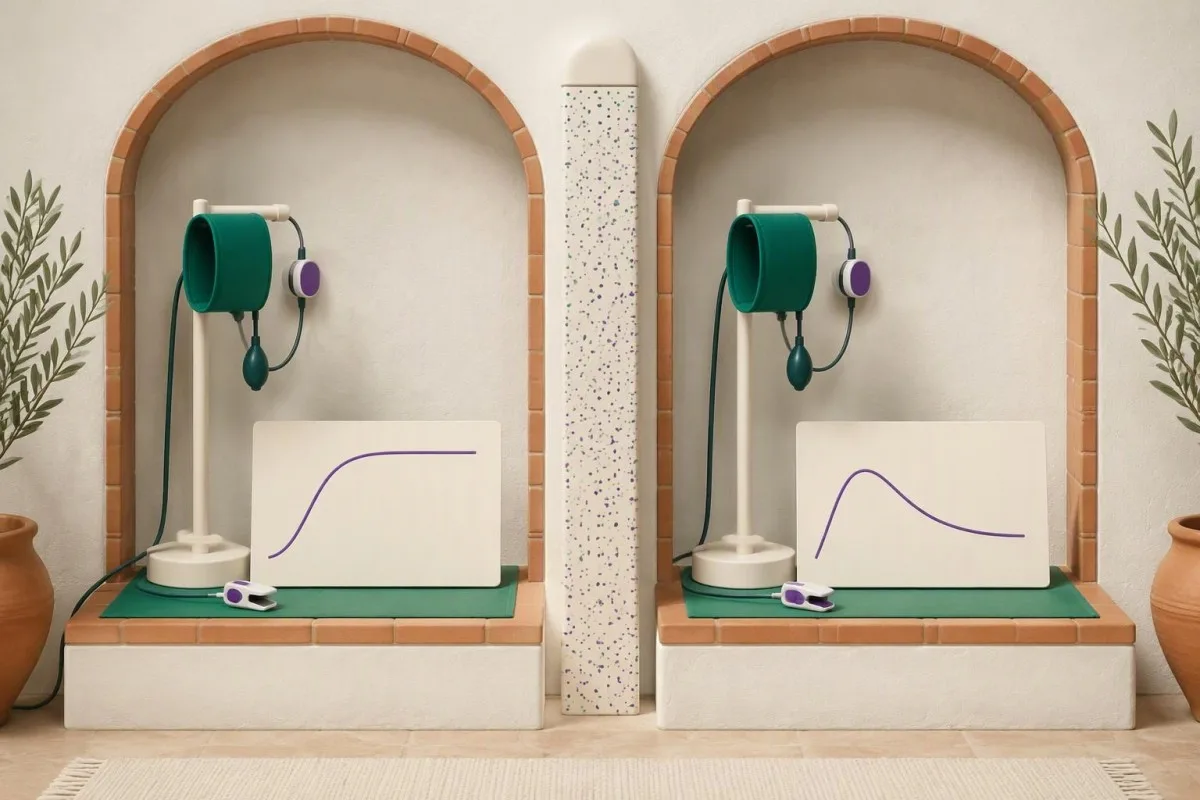 POTS diagnosis comparison of sustained and transient pulse changes during upright measurements