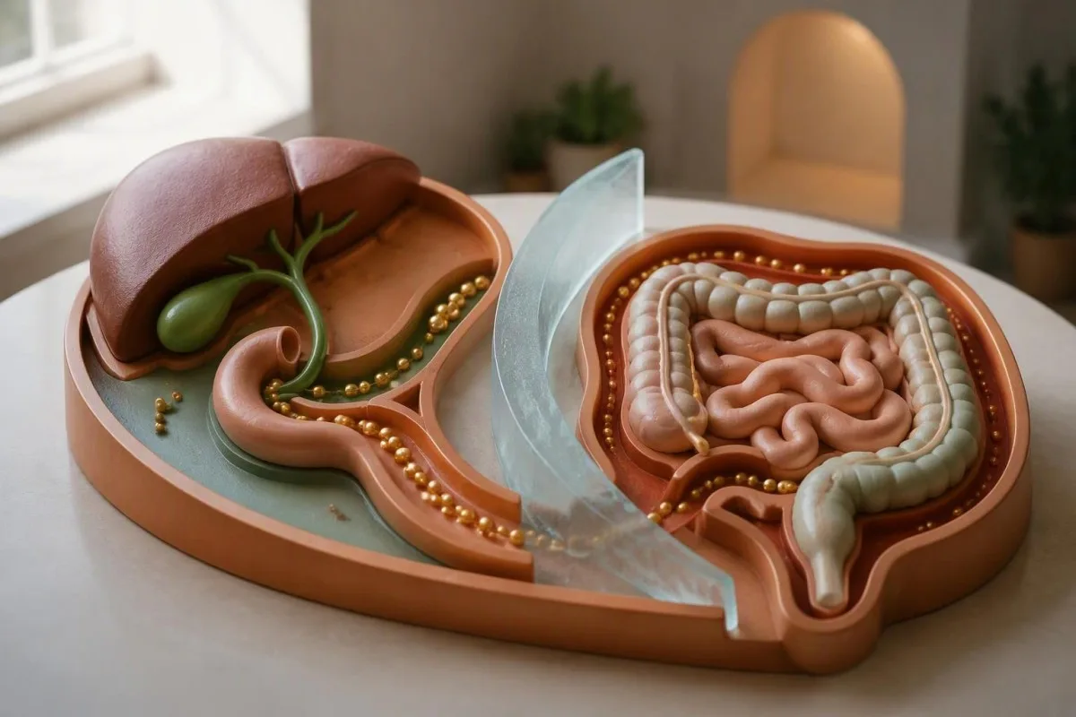 SeHCAT Test Results: Low Retention and Treatment Choices 11 SeHCAT test results distinction illustrated by separate intestinal recycling and liver bile flow pathways