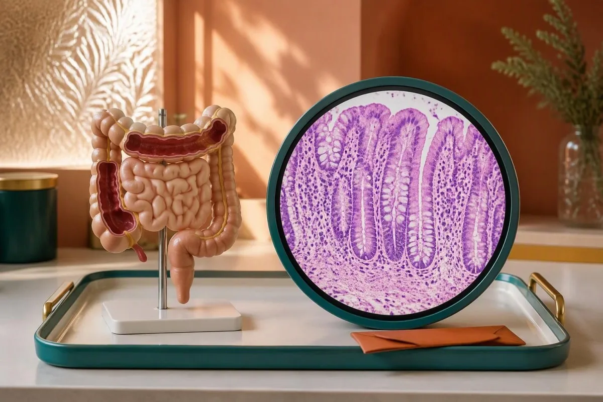 SeHCAT Test Results: Low Retention and Treatment Choices 8 SeHCAT test results workup illustrated by a colon tissue examination used to assess alternative causes