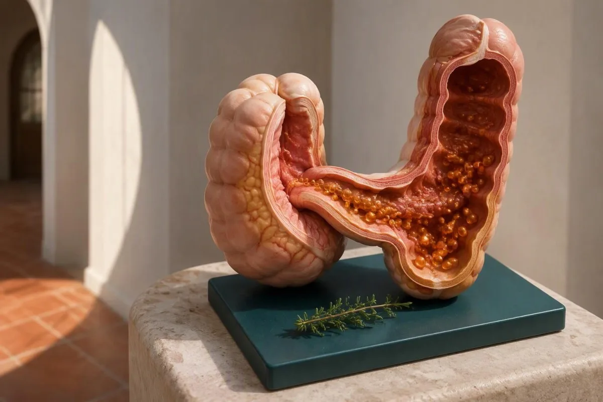 SeHCAT Test Results: Low Retention and Treatment Choices 3 SeHCAT test results illustrated by an ileum and colon model showing bile acid recycling and loss