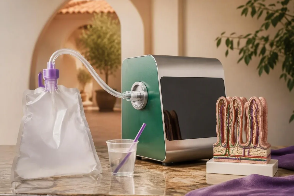 Duodenal tissue homogenate and cuvette prepared for a disaccharidase activity assay