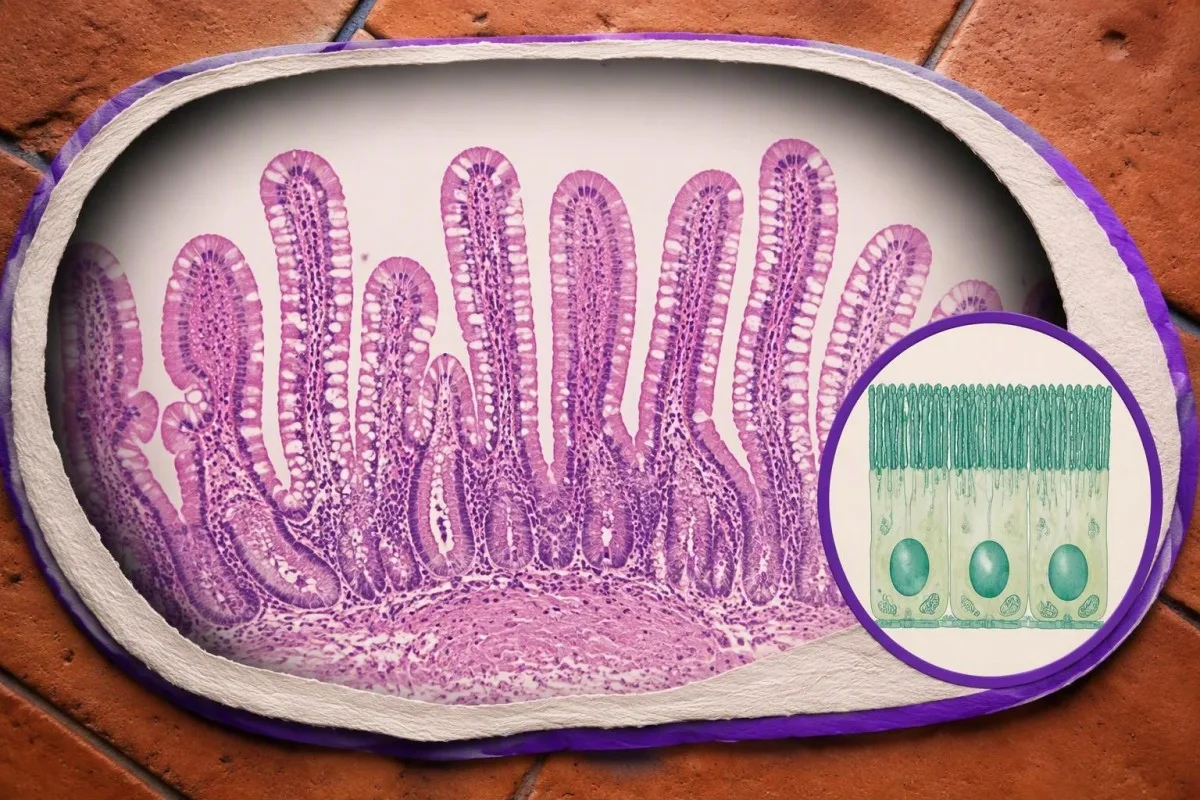 Routine laboratory testing arranged separately from an intestinal enzyme activity model
