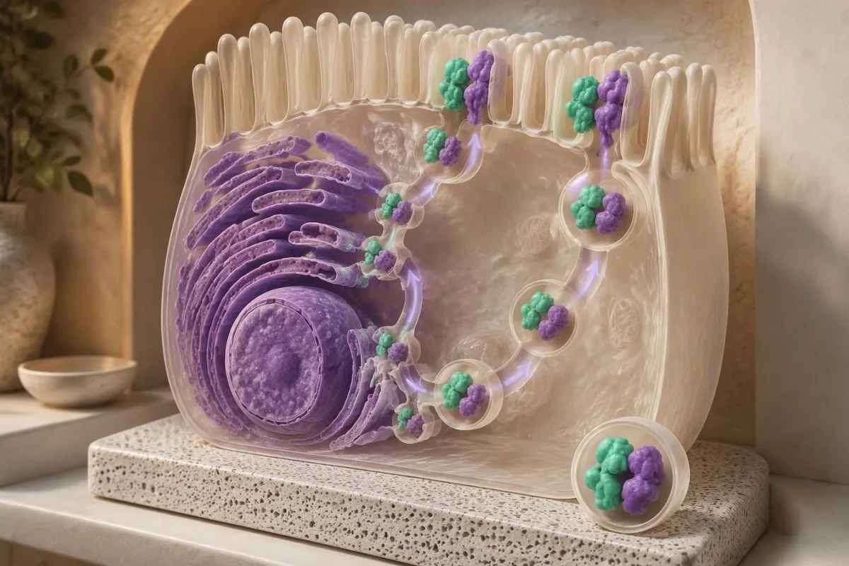 Educational pathway showing labeled sucrose digestion and carbon dioxide breath collection