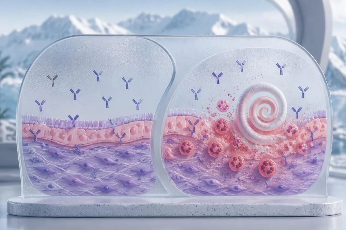 Toxocara Antibodies: When a Positive Result Needs Care 11 Toxocara antibodies comparison showing antibody recognition with and without local tissue response