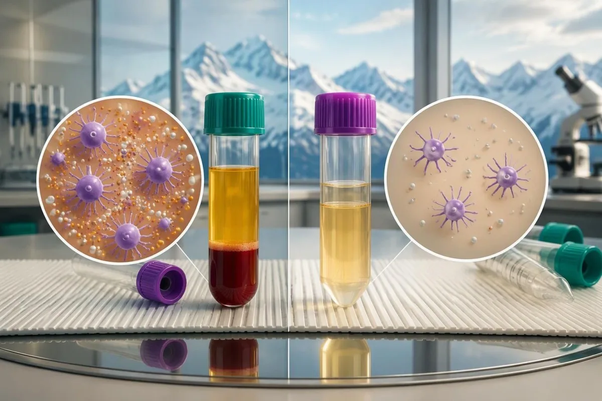 VEGF Blood Test: High Levels, Sampling and POEMS Clues 6 VEGF blood test comparison illustrating platelet-related differences between two specimen preparations